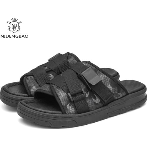 New Men Slippers Summer Mens Sandals Casual Roman Shoes Outside Breathable Mens Sandals Light Sport Sandals Sandalias Hombre
