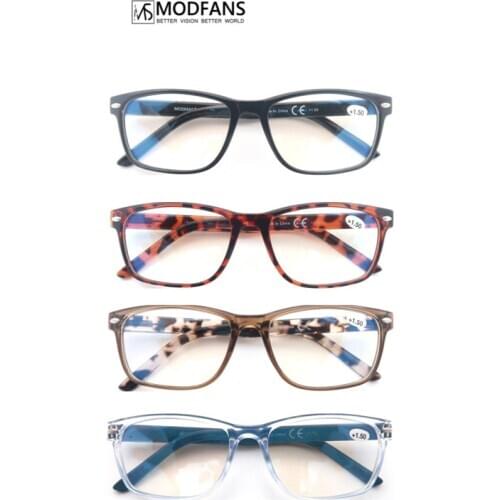 Multfocus Progressive Reading Glasses For Men Women Blue Light Blocking Anti Blue Rays Presbyopic Glasses Diopters With Pouch