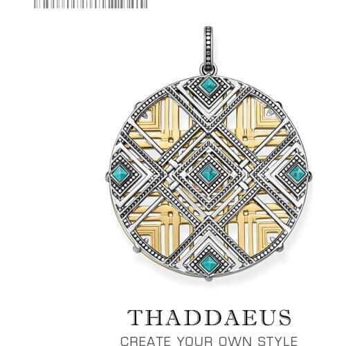 Pendant Blue Africa Ornament,2018 Brand New Fashion Jewelry 925 Sterling Silver Bijoux Necklace Accessories Gift For Woman