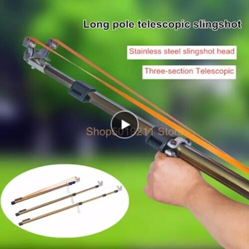 2021 new folding slingshot mechanical slingshot outdoor retractable slingshot shooting casual game hunting tool