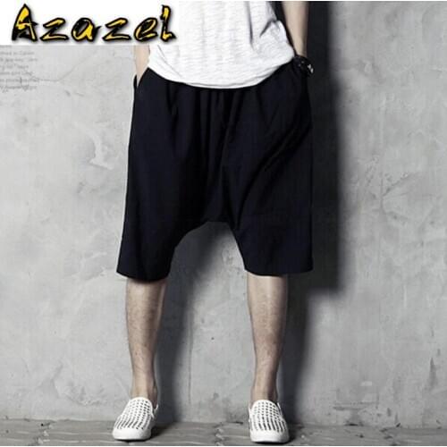 Azazel Hot 2020 New Korean Male Harem pants Non-mainstream Crotch pants Men Fashion Casual Nightclubs plus size costumes 27-39