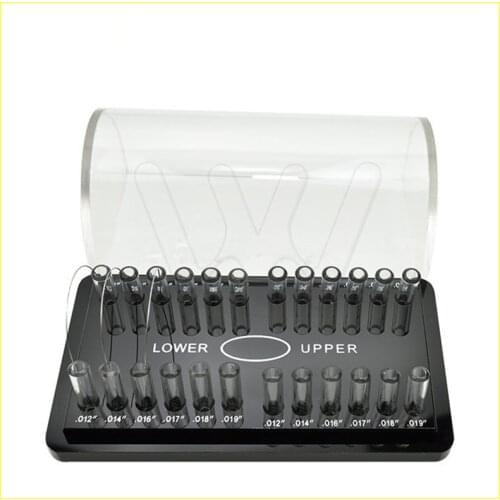 Dental Acrylic Organizer Holder for Orthodontic Rectangular Arch wires Case