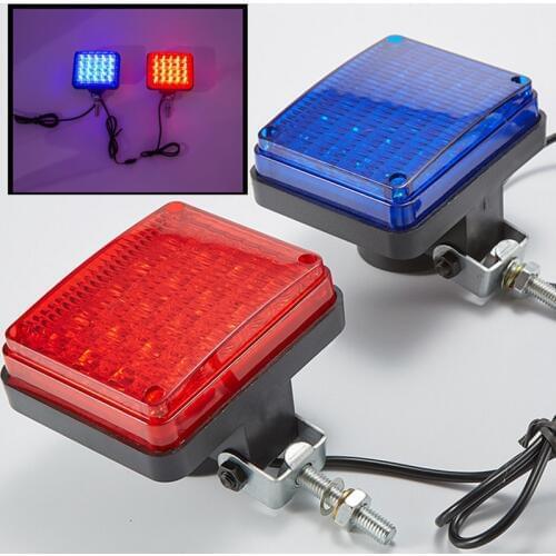 40LED 3 Flashing modes Car Motorcycle Led flash light Red/Blue warning strobe caution indicator Police Fireman truck beacon lamp