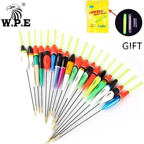 W.P.E Fishing Float 3pcs/pack 4g 19-24cm Barguzinsky Fir Float Vertical Buoy Light Stick Float Light Stick Fishing Tackle Pesca
