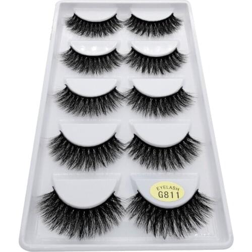 YSDO mink eyelashes natural lashes eyelashes maquiagem 3d mink lashes 5 pairs false eyelashes cilios eyelash extension lashes 11
