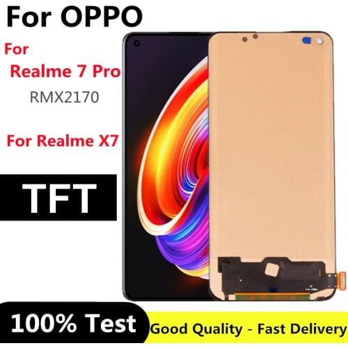 6.4" TFT For Realme 7 Pro RMX2170 LCD Display Screen Touch Panel Screen Digitizer Assembly For Realme 7Pro LCD Screen