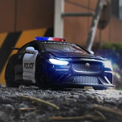 1:32 Jaguar I PACE Racing Police Alloy Car model Diecasts & Toy Vehicles Car Model Miniature Scale Car Toys For Childrens Gift