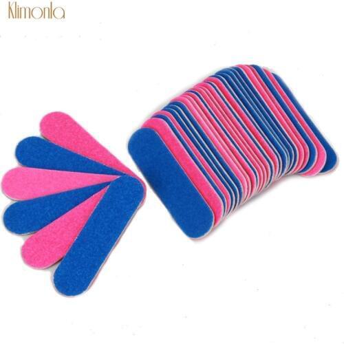 200Pcs/Pack Mini Straight Wood Thin Nail File 100/180 Grit Sanding Sandpaper Nail Care Manicure Tools Salon Nail Accessories