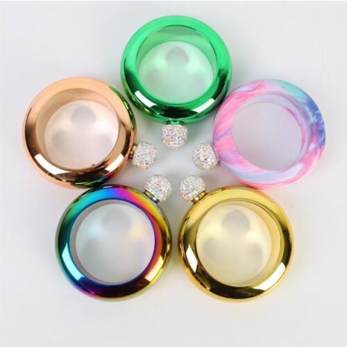 3.5OZ round Stainless Steel Flask Alcohol Liquor Whiskey vodka Bottle wine pot wiskeydecanter drinkware gifts for womenBJJ353