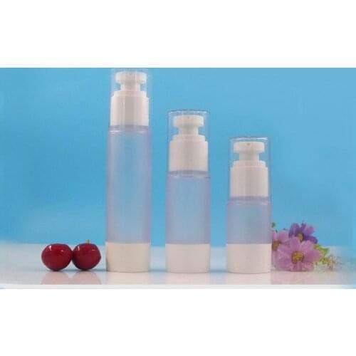 30ml round head frosted plastic airless bottle eye essence serum/lotion/emulsion liquid foundation skin care cosmetic packing