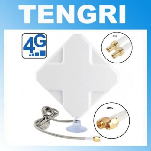 35dBi 4G Antenna With TS9 CRC9 SMA Connector For Huawei E392 E398 E589 E5372 E5375 E5756 E5776