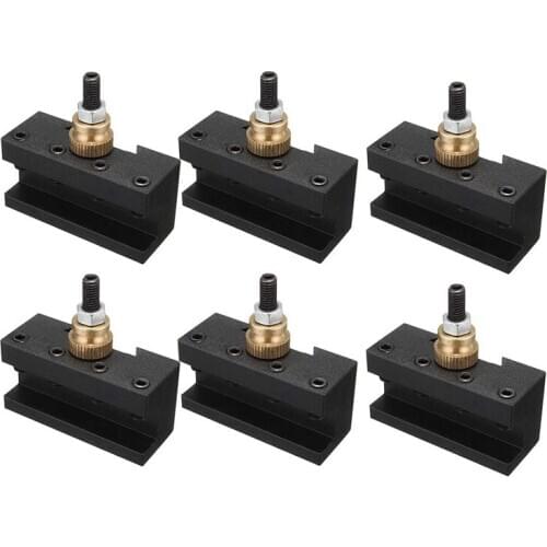 6PCS Tooling Package Mini Lathe Quick Change Tool Post & Holders Multifid Tool Holder