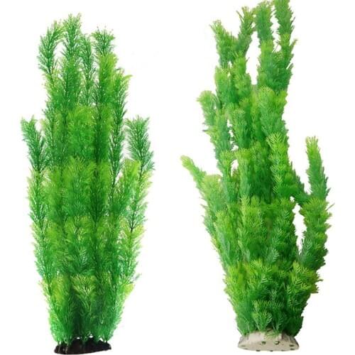60cm Simulate Milan Grass Aquarium Decoration Plant for Fish Playing Accessories Tank Plants Ornament