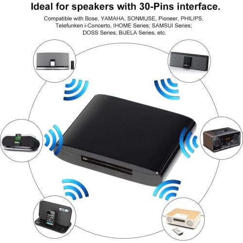 BT4854 Bluetooth Audio Receiver 30Pins Plug and Play Dock Station Digital Music System for Bose for JBL Speakers Music System
