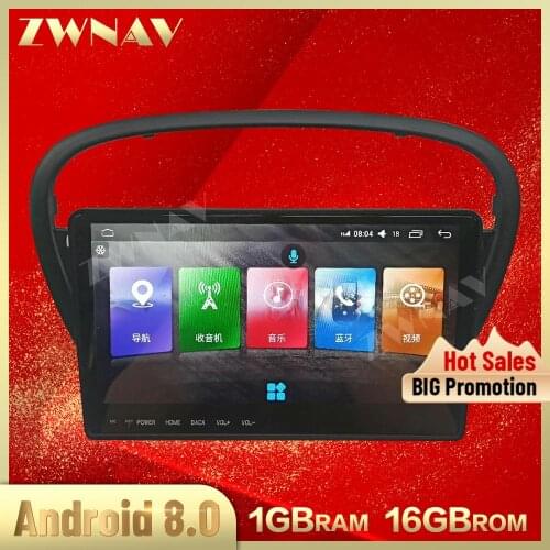 Touch screen Android 8.0 Car Multimedia Player For Peugeot 607 2002-2008 car GPS Navigation Wifi BT Audio Radio stereo head unit