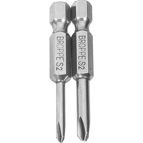 Broppe 2Pcs Set 3.0/4.5mm Y-Type Screwdriver Drill Bits Screw Driver Bits Hex Shank Magnetic 1/4" Driver Bits Hand Y Shaped