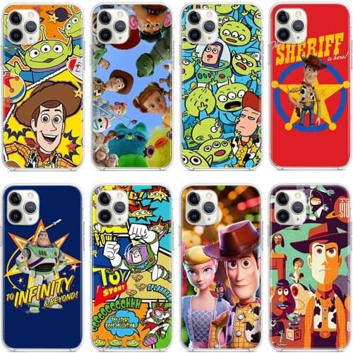 Toy Story For Apple iPhone 12 11 Pro Max mini XS Max XR X 8 7 6 6S Plus 5S SE 2020 Transparent Phone Case