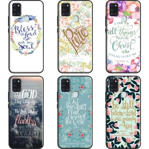 Verse of The Christian Bible Jesus Case For Samsung A51 A71 A11 A31 A10 A20 S A30 A40 A50 A70 A21S A20e A12 A32 A52 A72 Cover