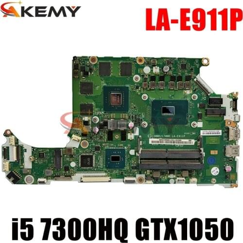 For ACER AN515-51 A715-71G notebook motherboard C C5MMH / C7MMH LA-E911P PU i5 7300HQ GPU GTX1050 DDR4 100% test work
