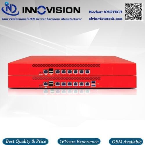 Economical 6GBe Lans rack 1U celeron Processor 3855U Firewall server Barebone