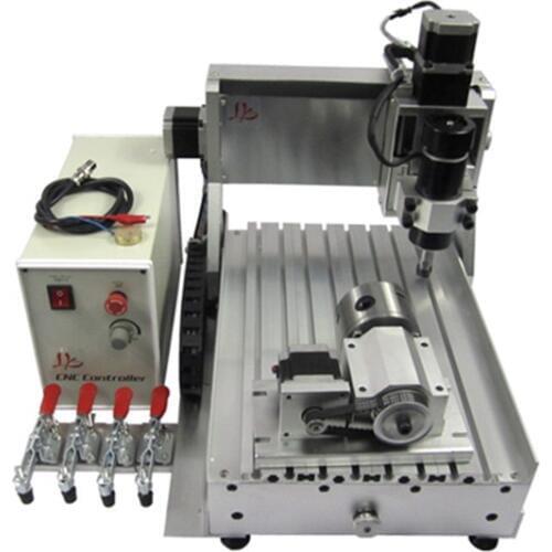 DIY LY CNC Machine 3020 3axis 500W mini wood milling machine 4 axis for wood pcb plastic carving