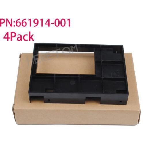 Heretom 4Pack 661914-001 2.5" to 3.5" SSD Adapter converter For HP GEN8/G9 G8 651314-001 SAS/SATA Tray Caddy W/screws