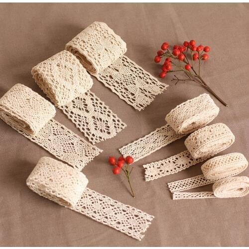 10yard/lot random cotton lace Fabric/clothing materials textiles lace DIY