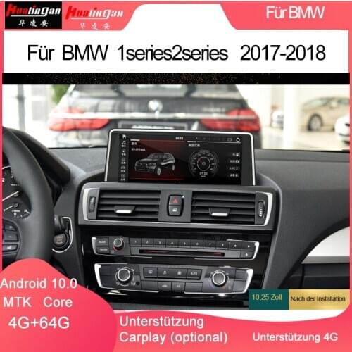 Hualingan(1011)BMWX1/X2 F48 F49 NBT 10.25 “Android 10,0 Auto Stereo Multimedia Blau Aay Anti-glare USB WIFI 4g Wifi