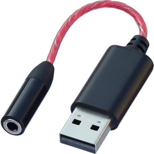 HiFi USB to 3.5mm Audio Converter Sound Card Cable for Computer AUX Headphone for Headset Earphones