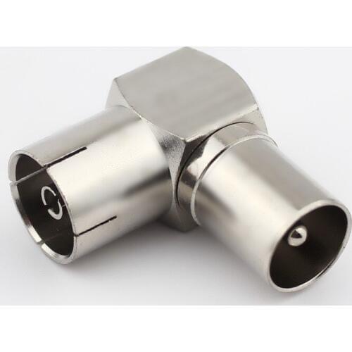 Cable TV RF adapter RF revolution copper 90 degree bend parent type right angle RF plug RF adapter