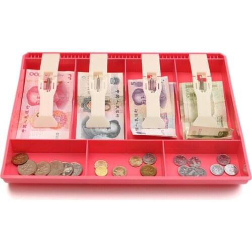 32x24.5x3.5cm Money Cash Coin Register Insert Tray Replacement Cashier Drawer Storage Register Tray Box Classify Store 3 Color
