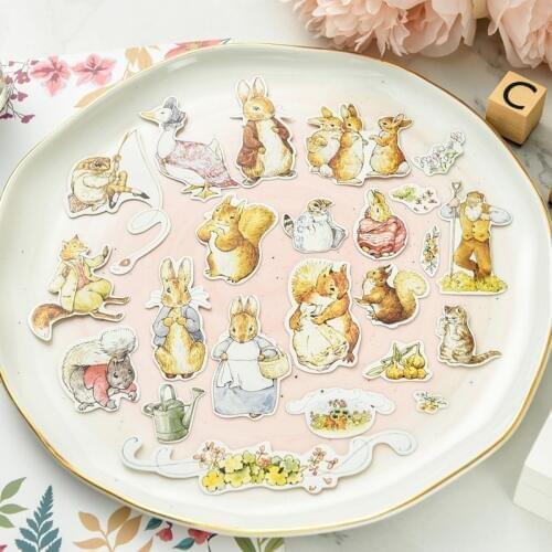 KLJUYP 100pcs Rabbits Colorful Cardstock Die Cuts for Scrapbooking Happy Planner/Card Making/Journaling Project