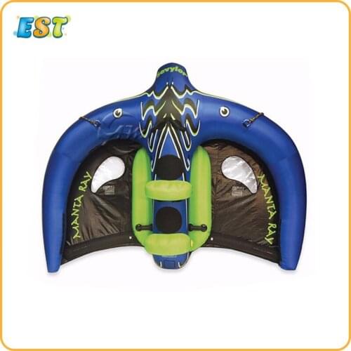 Hot Sale Towable Inflatable Flying Manta Ray Water Sport Tube With Free Shipping