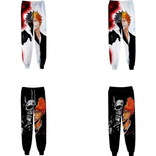Japanese Anime Cartoon Print Bleach 3d Jogger Harem Pant Men Women Long Loose Trousers 3D Fitness Pants Sweatpants Plus Size 4XL