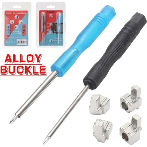 For Switch NS Joy Con Screwdrivers Metal Lock Buckle Repair Tool For Nintendo Repair Parts with Screwdrivers Tool Kit