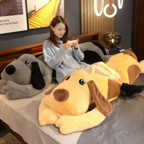 New Biggest Cute Animal Dog Plush Toy Big Stuffed Doggy Doll Sofa Bed Pillow Cushion for Children Gift 79inch 200cm DY50941
