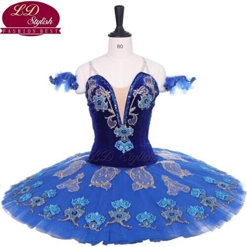 New Arrival Adult Blue Classical Ballet Tutu Costumes The Don Quixote Performance Competition Stage Wear Girls Ballet Skirt