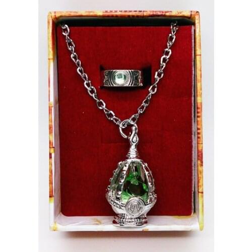 Anime Puella Magi Madoka Magica Soul Gem Necklace Women Cosplay Crystal Necklace Jewelery Set