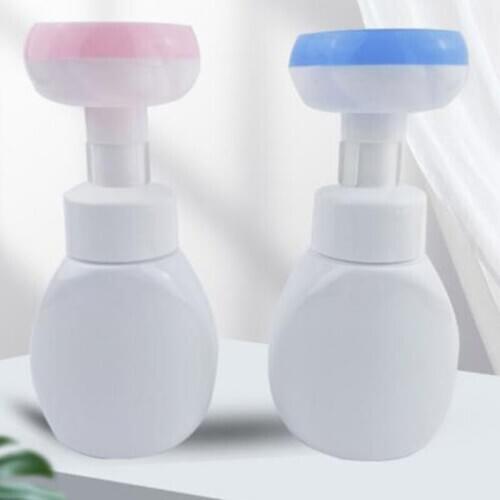 Durable Refillable Soap Bottle Flower Pump Head Lotions Shampoo Cosmetic Empty Bottle 250ML 1 Pc