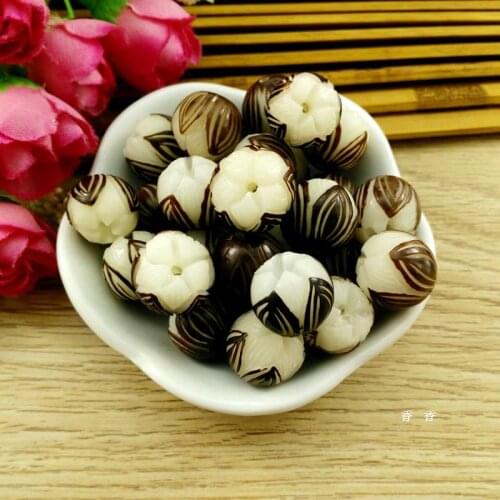 Bodhisattva Carving Lotus Beads DIY Buddha Hand Chain Necklace Star Moon Accessories Loose