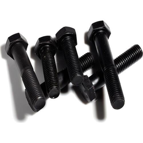 M12 Hex black Carbon Steel hex screw M12*20mm/25mm/30mm/35mm/40mm/45mm/50mm/55mm/60mm/70mm/80mm/90mm/100mm/110mm/120 Bolts