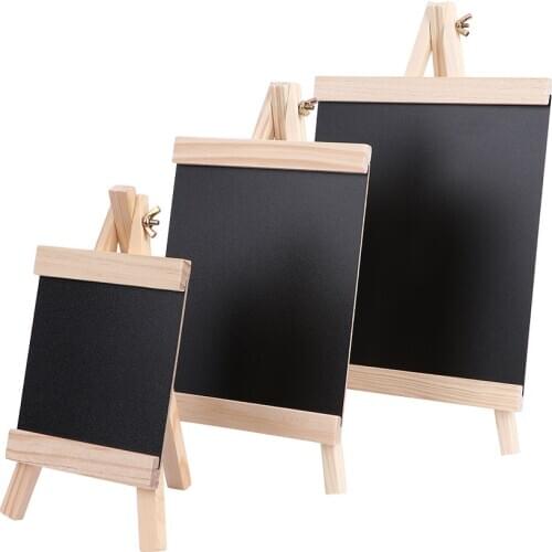 1 Pc Collapsible Writing Boards Chalkboard Desktop Message Blackboard Pine Wood Easel Chalkboard Writing Drawing Memo