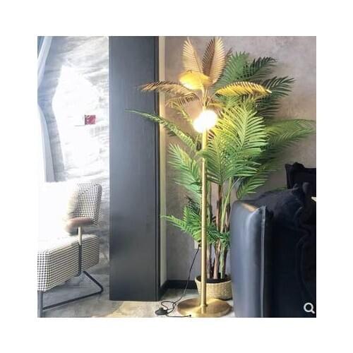 Modern American light luxury lamp floor lamp creative restaurant living room sofa bedroom decoration coconut tree lamp simple pe