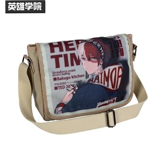 Anime My Hero Academia My Neighbor Totoro Messenger Bag for Kid Boy Girls School Bag Cross Body Bag Travel Shoulder Bags