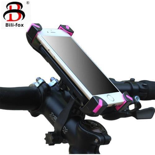 Bili-fox Universal Bicycle Phone Holder Handlebar Clip Stand For iPhone Mount Bracket Bike Phone holder For Huawei Samsung S9 S8