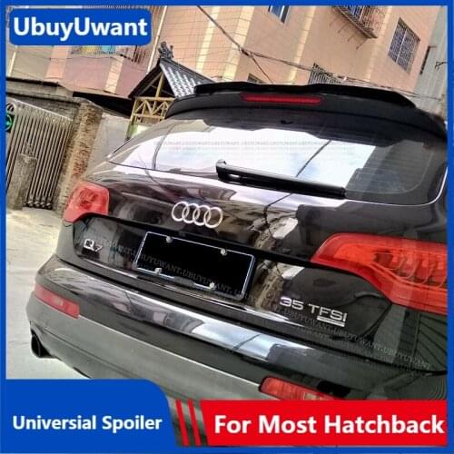 UBUYUWANT Rear Roof Universal Spoiler For Audi Q7 2007 - 2015 Hatchback Lip Spoiler High Quality ABS Plastic Car Tail Wing