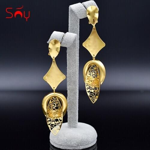 Sunny Jewelry Vintage Jewelry Earrings For Women Long Drop Dangle Earrings Crown Earrings For Party Anniversary Birthday Gifts