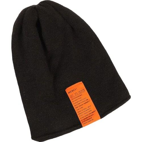 Winter knitted hat mens warm hedging autumn woolen hat winter Korean style trend