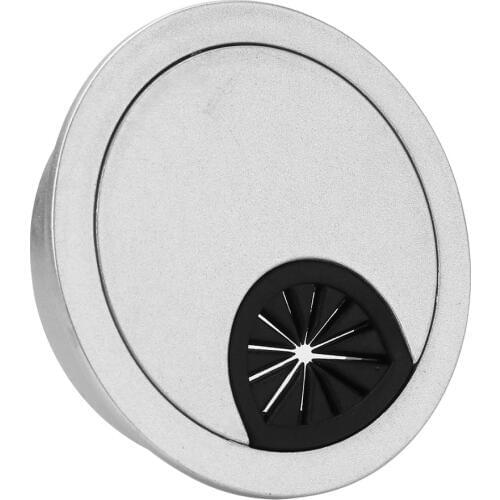 1pcs 80mm Plastic Table Grommet Cable Outlet Hole Cover Line Holder Computer PC Desk Cable Wire Outlet Ducts for Home Office