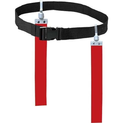 120cm American Football Match Training Belt Adjustable Silicone Rubber Rugby Flag Tag Waist Strap for kids parties summer camps